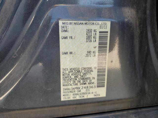 1N4AL3AP9DC248363 - 2013 NISSAN ALTIMA 2.5 GRAY photo 12