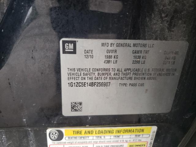 1G1ZC5E14BF256907 - 2011 CHEVROLET MALIBU 1LT 黑色 照片 12