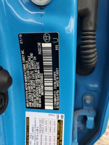 NMTKHMBX7KR068832 - 2019 TOYOTA C-HR XLE Bleu photo 12