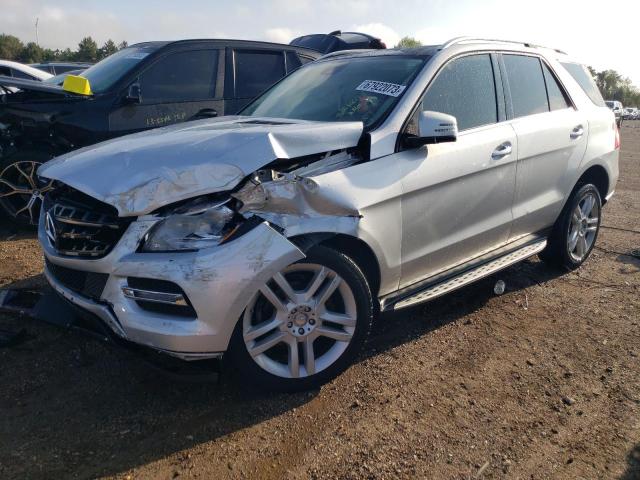4JGDA5HB0FA597554 - 2015 MERCEDES-BENZ ML 350 4MATIC SILVER photo 1