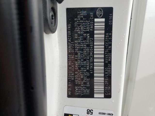 4T1K61BK3MU046072 - 2021 TOYOTA CAMRY XSE 白色 照片 23