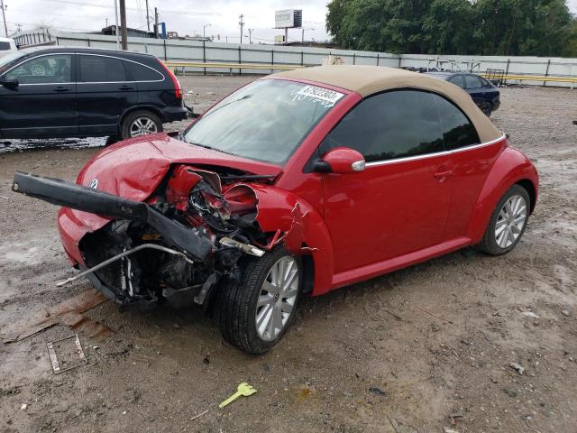 3VWRF31Y18M407262 - 2008 VOLKSWAGEN NEW BEETLE CONVERTIBLE SE RED photo 1