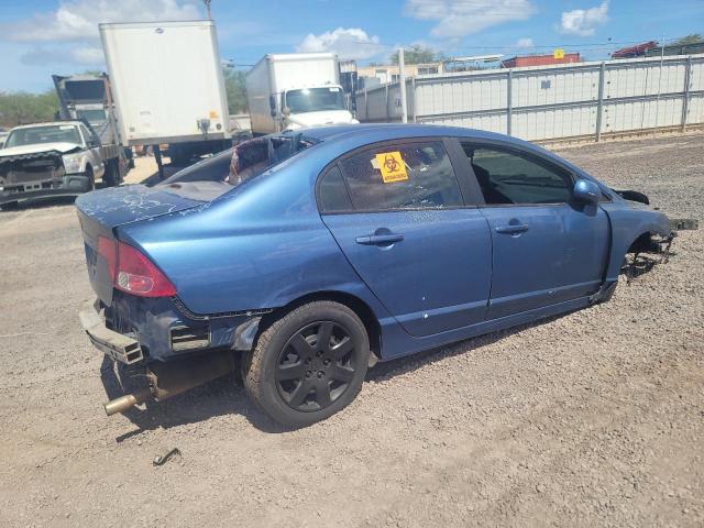 1HGFA16518L038414 - 2008 HONDA CIVIC LX BLUE photo 3