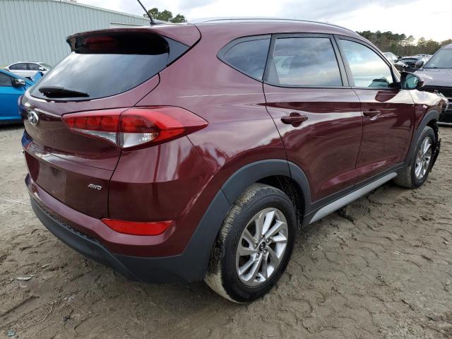 KM8J3CA49HU455461 - 2017 HYUNDAI TUCSON LIMITED BURGUNDY photo 3