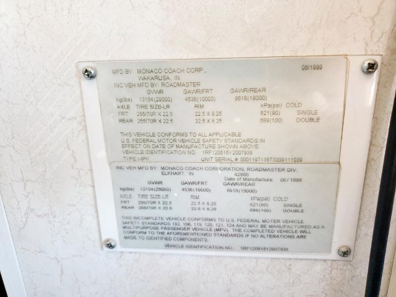 1RF120515Y2007938 - 2000 ROADMASTER RAIL DYANASTER Zweifarbig Foto 10