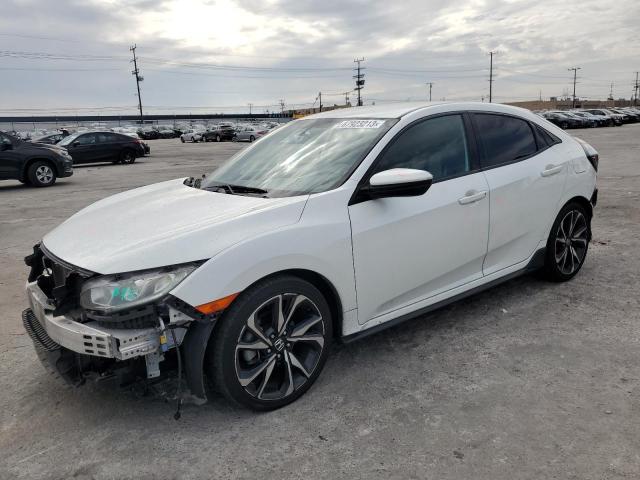 SHHFK7H45JU406877 - 2018 HONDA CIVIC SPORT WHITE photo 1
