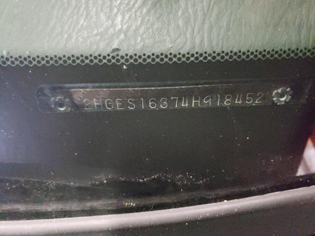 2HGES16374H918452 - 2004 HONDA CIVIC DX VP SILVER photo 12