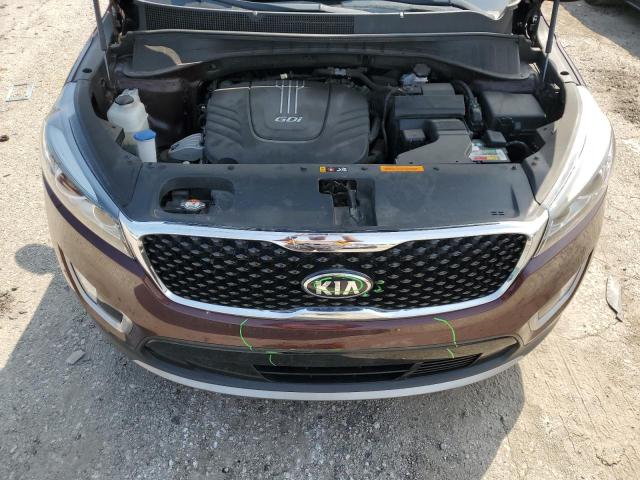 5XYPH4A50JG346425 - 2018 KIA SORENTO EX BURGUNDY photo 12