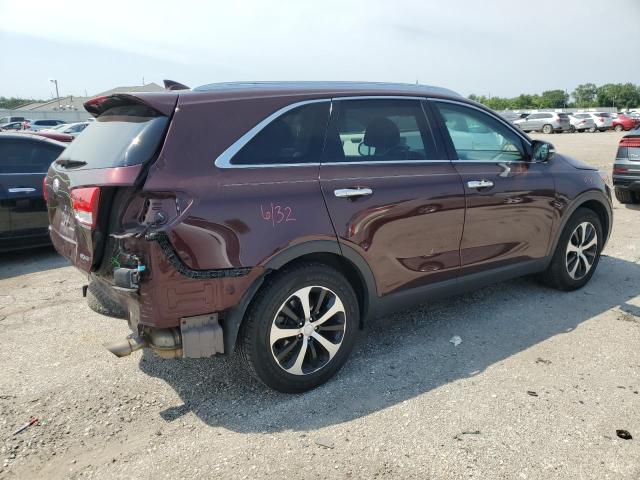 5XYPH4A50JG346425 - 2018 KIA SORENTO EX BURGUNDY photo 3