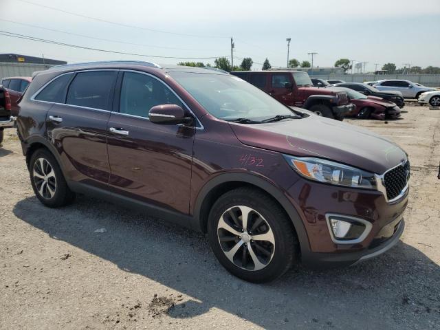 5XYPH4A50JG346425 - 2018 KIA SORENTO EX BURGUNDY photo 4