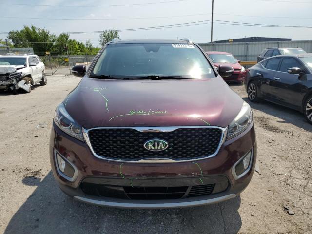 5XYPH4A50JG346425 - 2018 KIA SORENTO EX BURGUNDY photo 5