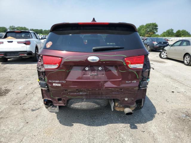 5XYPH4A50JG346425 - 2018 KIA SORENTO EX BURGUNDY photo 6