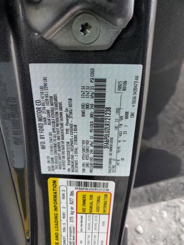 3FA6P0LU2LR121238 - 2020 FORD FUSION SE ნაცრისფერი ფოტო 12