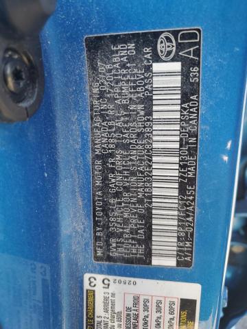 2T1BR32E27C823893 - 2007 TOYOTA COROLLA CE BLUE photo 12