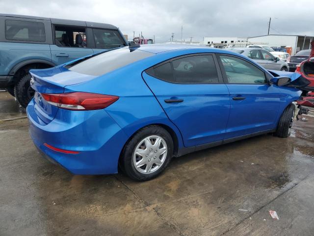 KMHD74LF9HU082928 - 2017 HYUNDAI ELANTRA SE BLUE photo 3