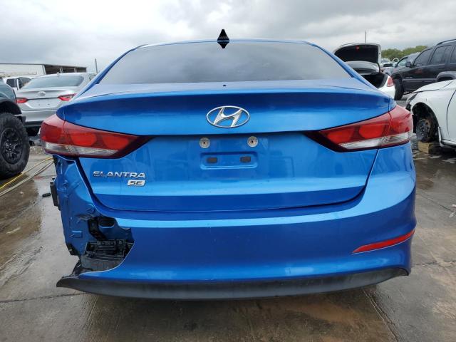 KMHD74LF9HU082928 - 2017 HYUNDAI ELANTRA SE BLUE photo 6