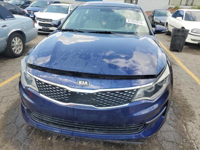 5XXGU4L34GG010927 - 2016 KIA OPTIMA EX BLUE photo 5