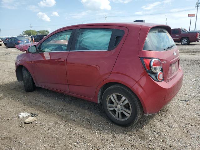 1G1JC6SH5F4151878 - 2015 CHEVROLET SONIC LT RED photo 2