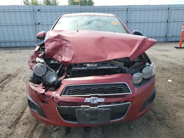 1G1JC6SH5F4151878 - 2015 CHEVROLET SONIC LT RED photo 5