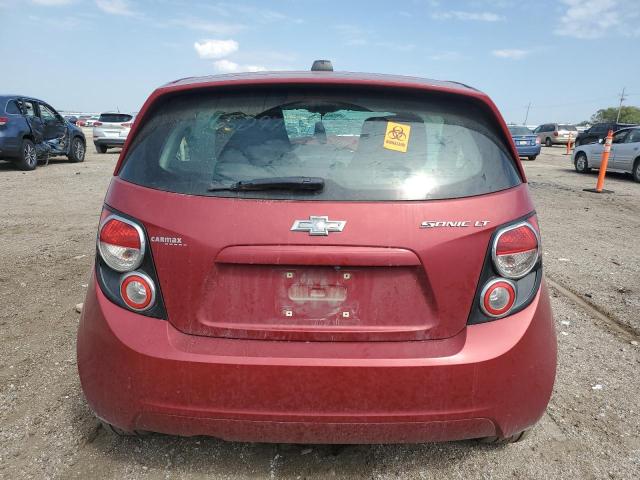 1G1JC6SH5F4151878 - 2015 CHEVROLET SONIC LT RED photo 6