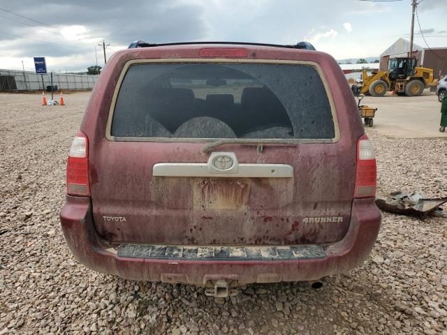 JTEBU14R668055005 - 2006 TOYOTA 4RUNNER SR5 MAROON photo 6