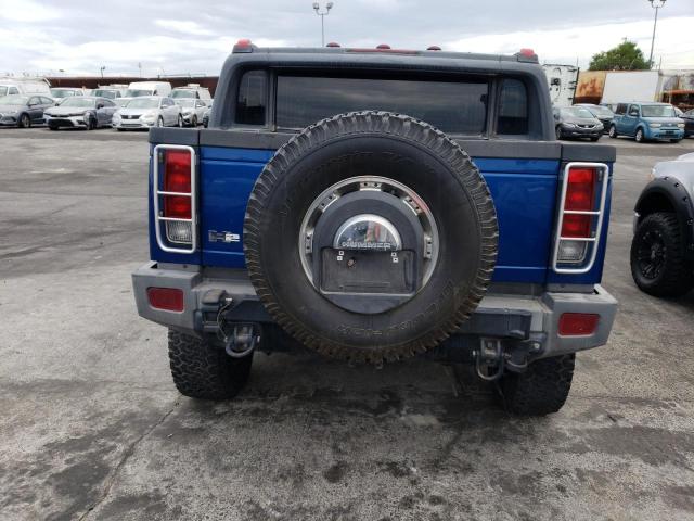 5GRGN22U96H103101 - 2006 HUMMER H2 SUT BLUE photo 6