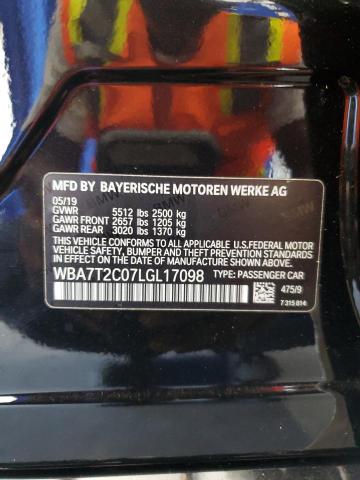 WBA7T2C07LGL17098 - 2020 BMW 740 I Qara foto 13