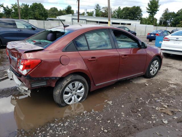 1G1PA5SG3D7161757 - 2013 CHEVROLET CRUZE LS MAROON photo 3