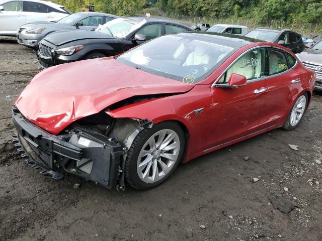 5YJSA1E28JF291579 - 2018 TESLA MODEL S أحمر صورة 1