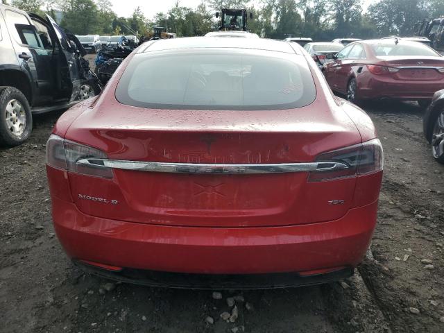 5YJSA1E28JF291579 - 2018 TESLA MODEL S أحمر صورة 6