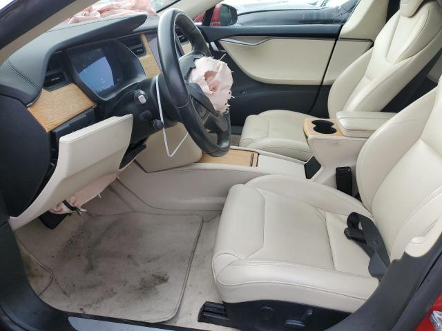 5YJSA1E28JF291579 - 2018 TESLA MODEL S أحمر صورة 7