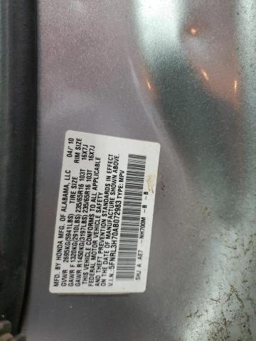 5FNRL3H70AB072983 - 2010 HONDA ODYSSEY EXL SILVER photo 14