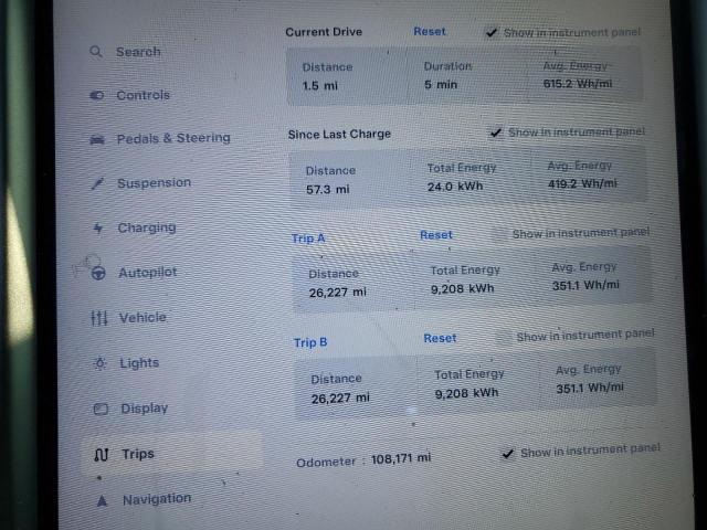 5YJXCAE29LF218059 - 2020 TESLA MODEL X WHITE photo 9