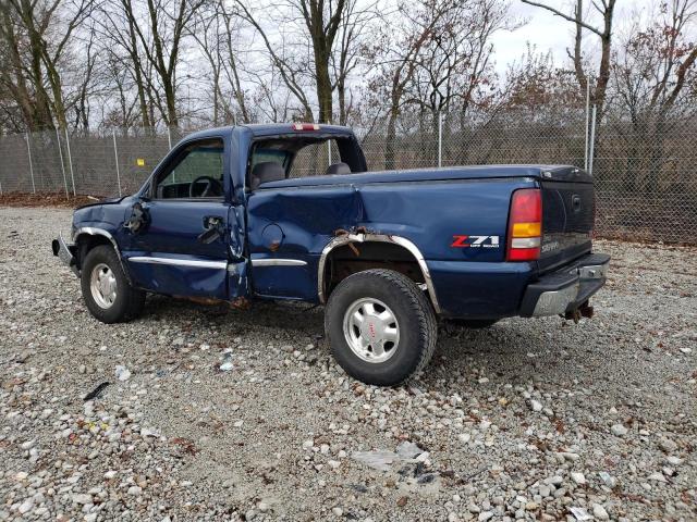 1GTEK14T22Z132069 - 2002 GMC NEW SIERRA K1500 BLUE photo 2