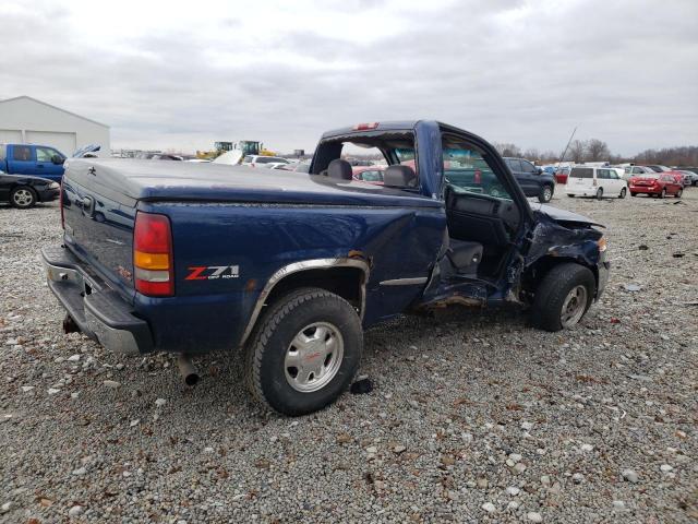 1GTEK14T22Z132069 - 2002 GMC NEW SIERRA K1500 BLUE photo 3