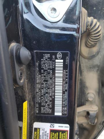 4T1B11HK7KU730741 - 2019 TOYOTA CAMRY L 黑色 照片 12