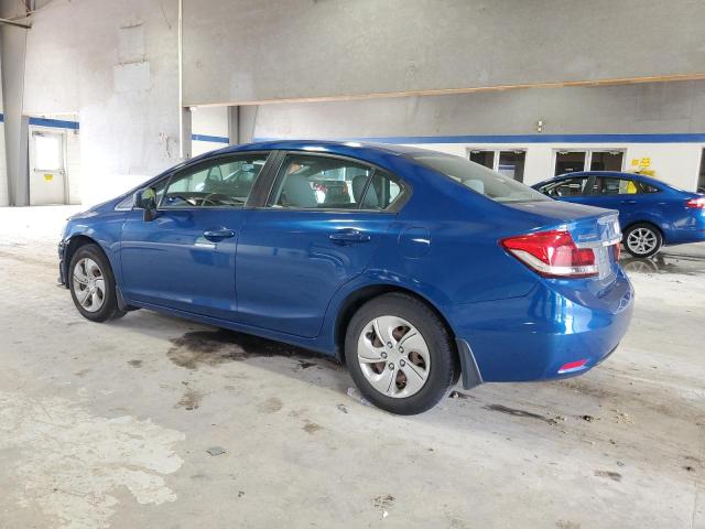 2HGFB2F58EH545306 - 2014 HONDA CIVIC LX BLUE photo 2