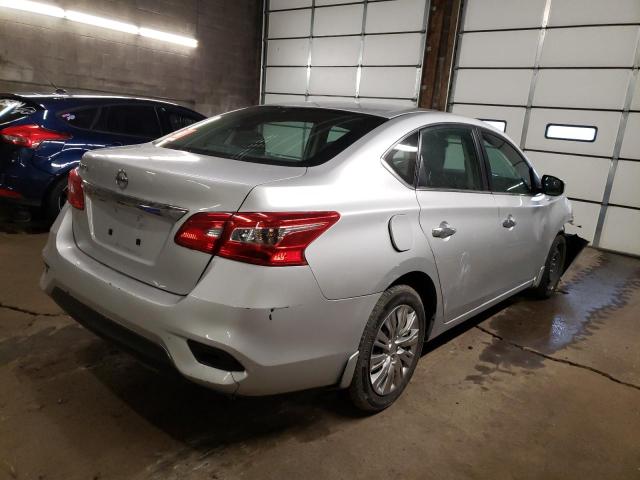 3N1AB7AP1KY304954 - 2019 NISSAN SENTRA S SILVER photo 3