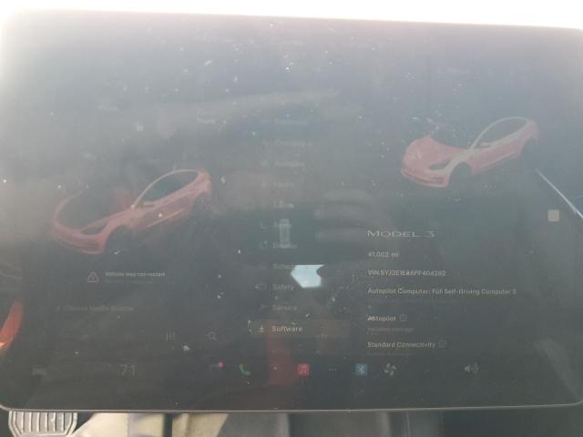 5YJ3E1EA6PF404292 - 2023 TESLA MODEL 3 Білий фото 9