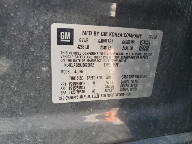 KL4CJASB9JB692872 - 2018 BUICK ENCORE PREFERRED GRAY photo 13