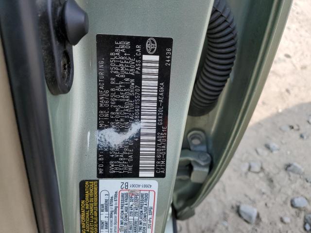 4T1BK36B06U155707 - 2006 TOYOTA AVALON XL GREEN photo 12