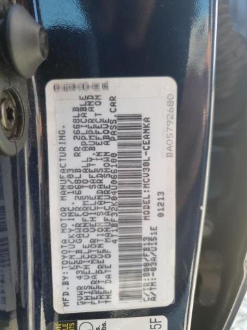 4T1BF32K04U066100 - 2004 TOYOTA CAMRY LE BLUE photo 12