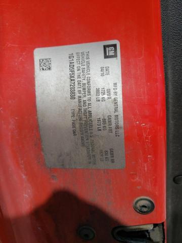 1G1AD5F5XA7203830 - 2010 CHEVROLET COBALT 1LT RED photo 12