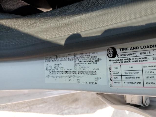 3FADP4BJ4KM134591 - 2019 FORD FIESTA SE თეთრი ფოტო 12