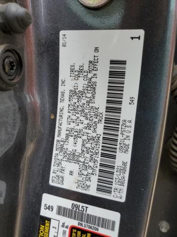 5TFGY5F19EX159943 - 2014 TOYOTA TUNDRA CREWMAX PLATINUM GRAY photo 12