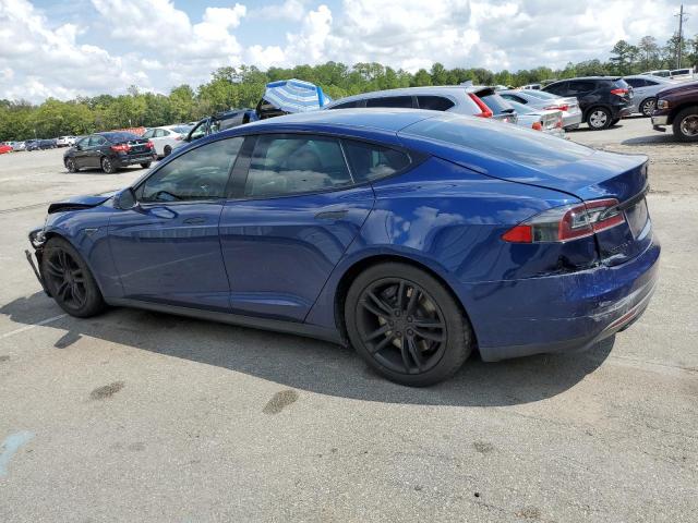 5YJSA1S24FF082688 - 2015 TESLA MODEL S 70D BLUE photo 2