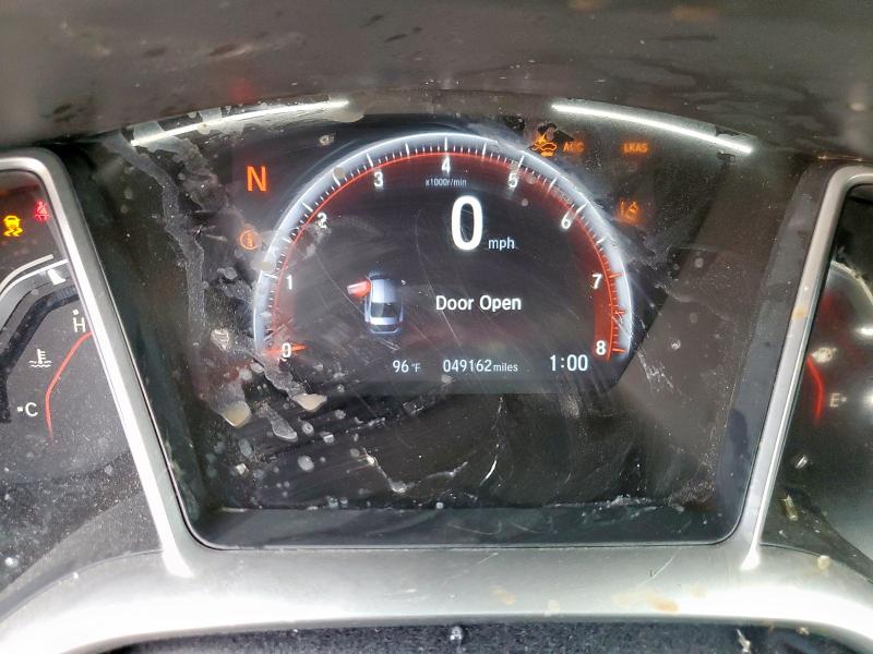 19XFC2F8XLE006586 - 2020 HONDA CIVIC SPORT ნაცრისფერი ფოტო 9