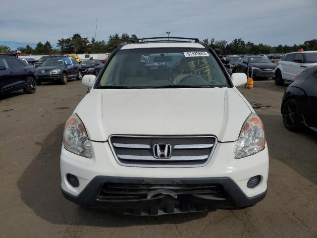 JHLRD78926C035530 - 2006 HONDA CR-V SE WHITE photo 5