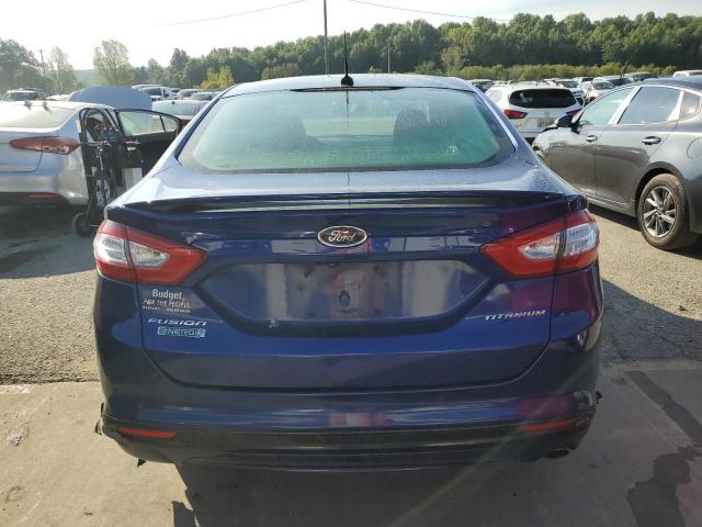 3FA6P0SU2GR373952 - 2016 FORD FUSION TITANIUM PHEV BLUE photo 6