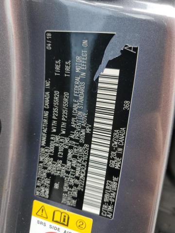 2T2ZZMCA2JC103528 - 2018 LEXUS RX 350 BASE 灰色 照片 12